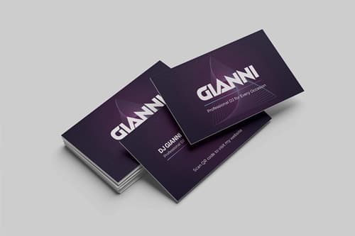Southampton DJ - DJ Gianni Business Cards photo