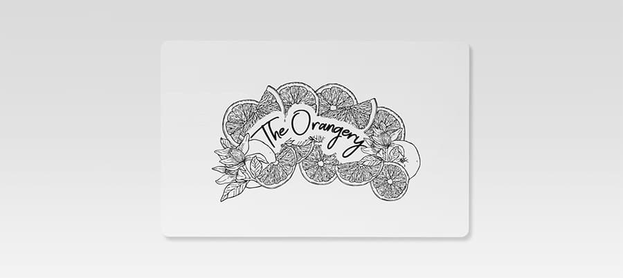 Floral and fruity logo design for an outside Bar