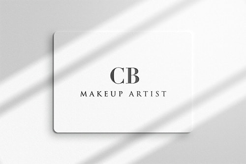 Photo with Logo design CB Makeup artist